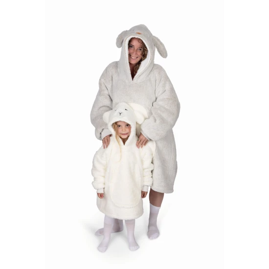 Cozy Noxxiez Kapuzen-Kuscheldecke Schaf 3 - 6 Jahre