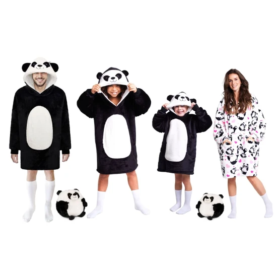 Cozy Noxxiez Kapuzen-Kuscheldecke Panda 7 - 12 Jahre Cozy Noxxiez Kapuzen-Kuscheldecke Panda 7 - 12 Jahre