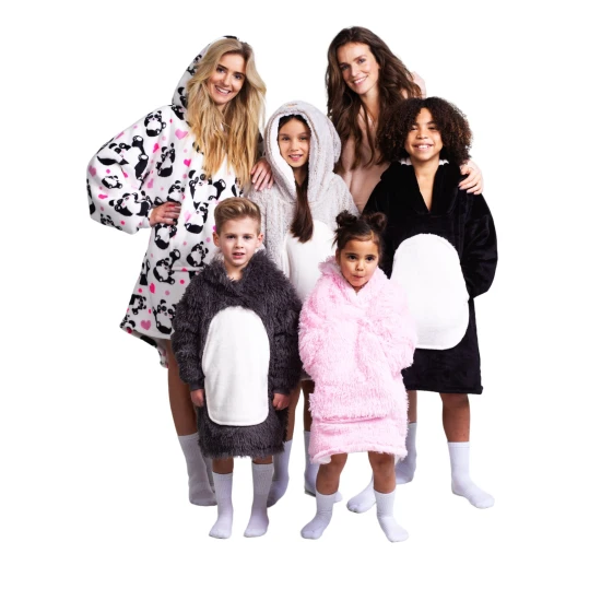Cozy Noxxiez Kapuzen-Kuscheldecke Panda 7 - 12 Jahre Cozy Noxxiez Kapuzen-Kuscheldecke Panda 7 - 12 Jahre