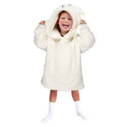 Cozy Noxxiez Kapuzen-Kuscheldecke Schaf 7 - 12 Jahre