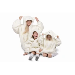 Cozy Noxxiez Kapuzen-Kuscheldecke Schaf 7 - 12 Jahre