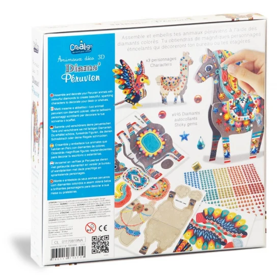 3D-Tiere Diamantmosaik Tiere in Peru 5+