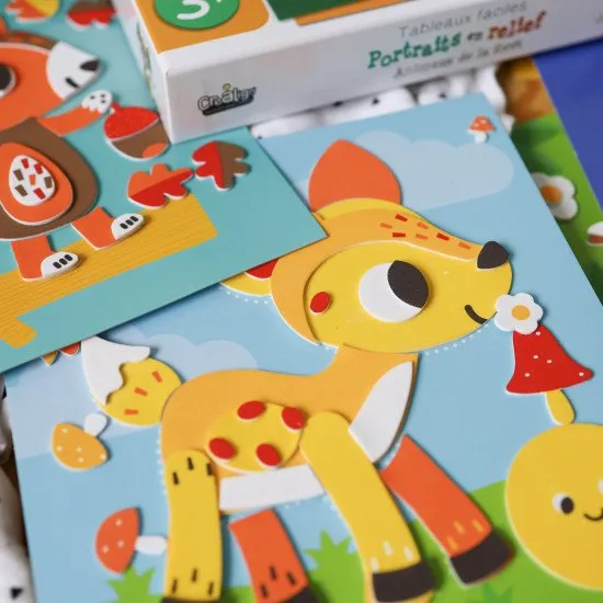 Schaumstoffbilder Waldtiere 3+