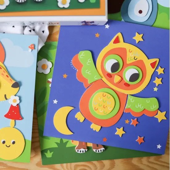 Schaumstoffbilder Waldtiere 3+