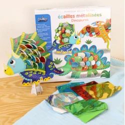 Gebäude mit Schuppen-Dinosauriern 3+