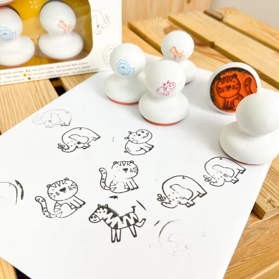 Meine ersten Briefmarken Tiere aus der Savanne 6 Stück