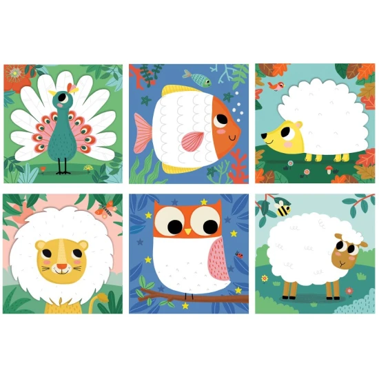 Fingermalerei Tiere 3+