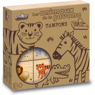 Holzstempel mit Griffen Savana 9 Stk