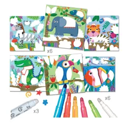 Erstellen mit magischen Markern Tiere 3+