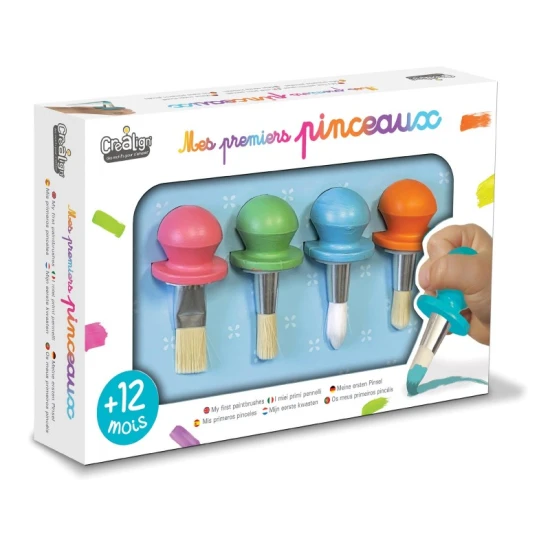 Die ersten Pinsel für die Kleinsten, die Farben kennenlernen.