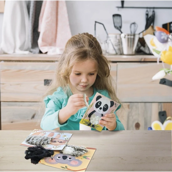 Kreativset für Kinder Anziehbilder Tropische Tiere 3+ von Crea Lign.