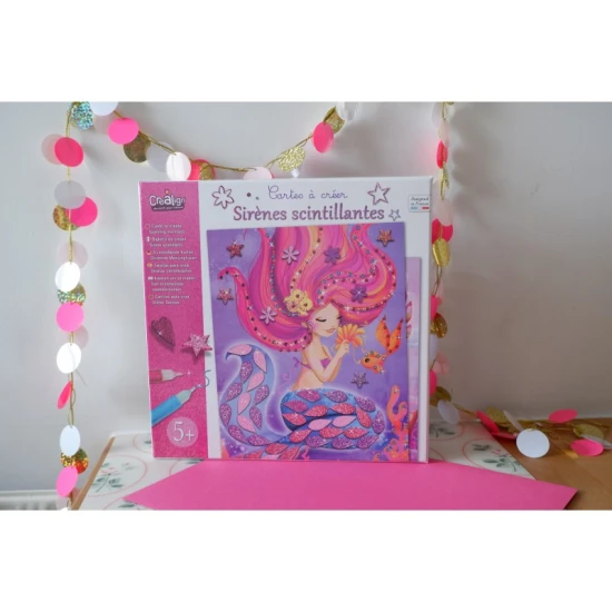 Meerjungfrauen Glitzermosaik 5+