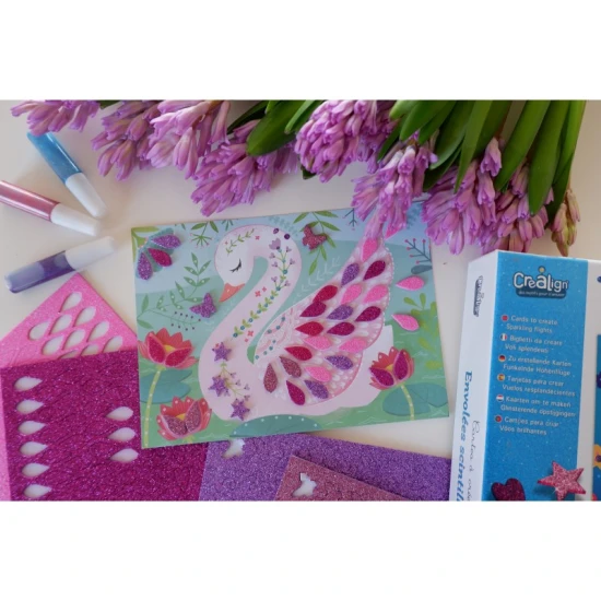 Glitzerndes Mosaik Vögel 5+