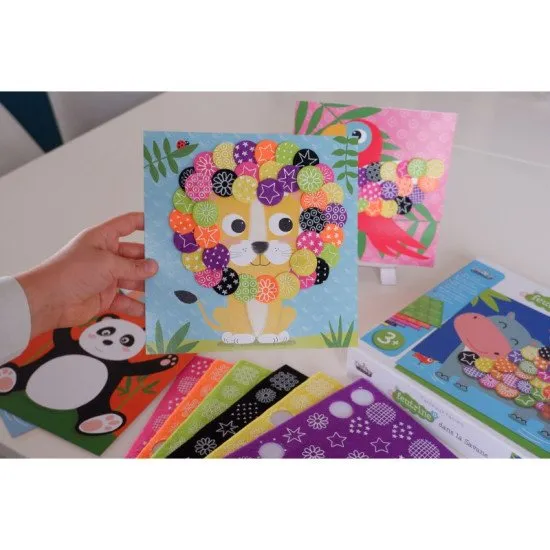 Aus Filz basteln Auf der Savanne 3+