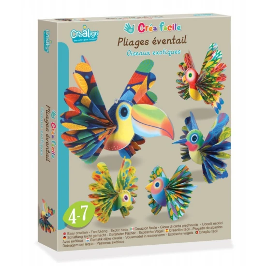 Kreation aus Papier Exotische Vögel