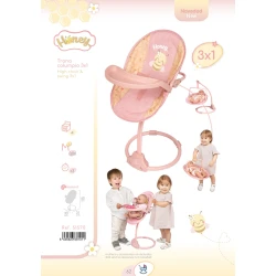 Multifunktionaler 3in1 Puppen-Fütterstuhl und Schaukel DeCuevas Honey 2026 Multifunktionaler 3in1 Puppen-Fütterstuhl und Schaukel DeCuevas Honey 2026