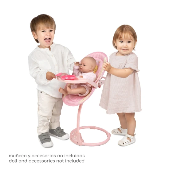 Multifunktionaler 3in1 Puppen-Fütterstuhl und Schaukel DeCuevas Honey 2026