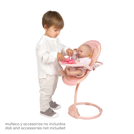 Multifunktionaler 3in1 Puppen-Fütterstuhl und Schaukel DeCuevas Honey 2026