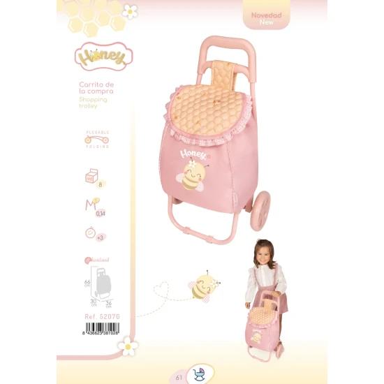 Klappbare Reisetasche mit Rollen DeCuevas Honey 2026