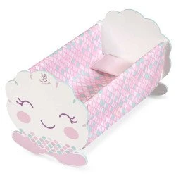 DeCuevas Puppenwiege aus Holz mit Ocean Fantasy-Zubehör