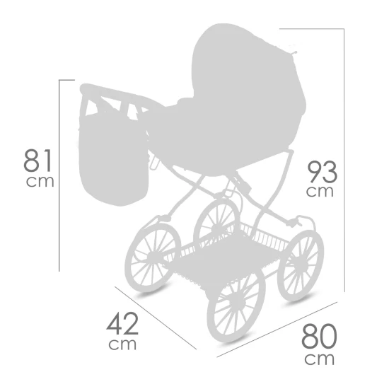 Klappbarer Puppenwagen mit Tasche DeCuevas Honey 2026 81 cm Klappbarer Puppenwagen mit Tasche DeCuevas Honey 2026 81 cm