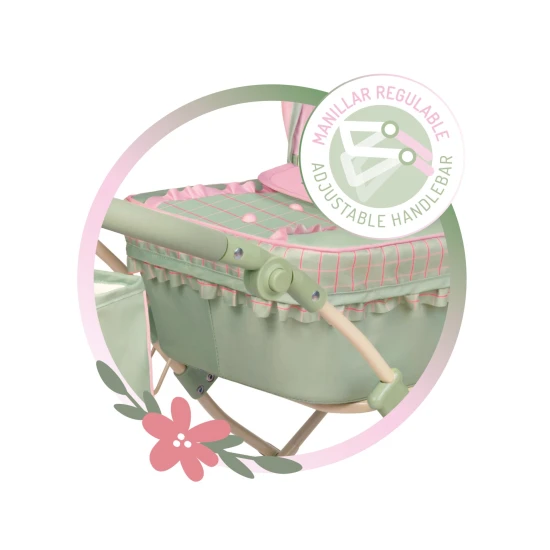 Klappbarer Puppenwagen mit Tasche und Zubehör DeCuevas Botanic 2026 81 cm Klappbarer Puppenwagen mit Tasche und Zubehör DeCuevas Botanic 2026 81 cm