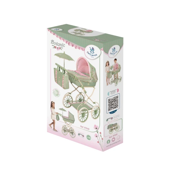 Klappbarer Puppenwagen mit Tasche und Zubehör DeCuevas Botanic 2026 81 cm Klappbarer Puppenwagen mit Tasche und Zubehör DeCuevas Botanic 2026 81 cm