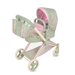 Klappbarer 3in1 Puppenwagen mit Tasche DeCuevas Botanic 2026 73 cm