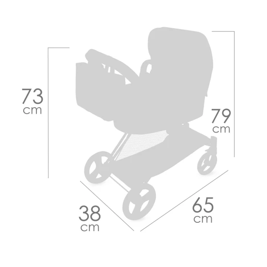 Klappbarer 3in1 Puppenwagen mit Tasche DeCuevas Botanic 2026 73 cm Klappbarer 3in1 Puppenwagen mit Tasche DeCuevas Botanic 2026 73 cm