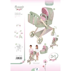 Klappbarer 3in1 Puppenwagen mit Tasche DeCuevas Botanic 2026 73 cm Klappbarer 3in1 Puppenwagen mit Tasche DeCuevas Botanic 2026 73 cm
