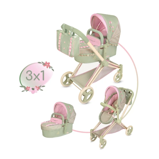 Klappbarer 3in1 Puppenwagen mit Tasche DeCuevas Botanic 2026 73 cm Klappbarer 3in1 Puppenwagen mit Tasche DeCuevas Botanic 2026 73 cm
