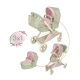 Klappbarer 3in1 Puppenwagen mit Tasche DeCuevas Botanic 2026 73 cm Klappbarer 3in1 Puppenwagen mit Tasche DeCuevas Botanic 2026 73 cm