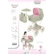 Klappbarer REBORN Puppenwagen mit Sonnenschirm und Zubehör DeCuevas Botanic 2026 90 cm Klappbarer REBORN Puppenwagen mit Sonnenschirm und Zubehör DeCuevas Botanic 2026 90 cm