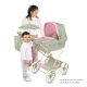 Klappbarer REBORN Puppenwagen mit Sonnenschirm und Zubehör DeCuevas Botanic 2026 90 cm Klappbarer REBORN Puppenwagen mit Sonnenschirm und Zubehör DeCuevas Botanic 2026 90 cm