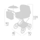 Klappbarer REBORN Puppenwagen mit Sonnenschirm und Zubehör DeCuevas Botanic 2026 90 cm Klappbarer REBORN Puppenwagen mit Sonnenschirm und Zubehör DeCuevas Botanic 2026 90 cm