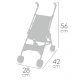 Klappbarer Golf-Puppenwagen DeCuevas Honey 2026 56 cm Klappbarer Golf-Puppenwagen DeCuevas Honey 2026 56 cm