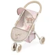 DeCuevas 90243 2021 DIDI 2021 Sportlicher Dreirad-Puppenwagen, rosa-weiß-braunes Design mit Welpen-Samtstickerei, geeignet für Puppen bis 46 cm.