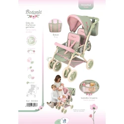 Zwillings-Puppenwagen mit Tasche DeCuevas Botanic 2026 72 cm Zwillings-Puppenwagen mit Tasche DeCuevas Botanic 2026 72 cm