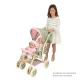 Zwillings-Puppenwagen mit Tasche DeCuevas Botanic 2026 72 cm Zwillings-Puppenwagen mit Tasche DeCuevas Botanic 2026 72 cm