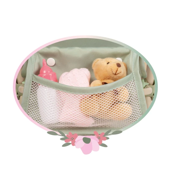 Zwillings-Puppenwagen mit Tasche DeCuevas Botanic 2026 72 cm Zwillings-Puppenwagen mit Tasche DeCuevas Botanic 2026 72 cm