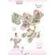 Zwillings-Puppenwagen mit Tasche DeCuevas Botanic 2026 91 cm Zwillings-Puppenwagen mit Tasche DeCuevas Botanic 2026 91 cm
