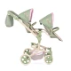 Zwillings-Puppenwagen mit Tasche DeCuevas Botanic 2026 91 cm Zwillings-Puppenwagen mit Tasche DeCuevas Botanic 2026 91 cm