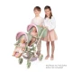 Zwillings-Puppenwagen mit Tasche DeCuevas Botanic 2026 91 cm Zwillings-Puppenwagen mit Tasche DeCuevas Botanic 2026 91 cm