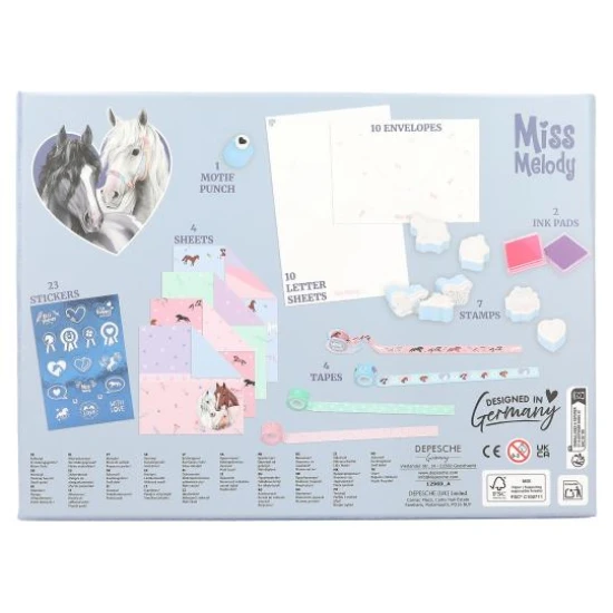 Miss Melody Love Letter Set Briefpapier-Box Miss Melody Love Letter Set Briefpapier-Box - Depesche DP-12969