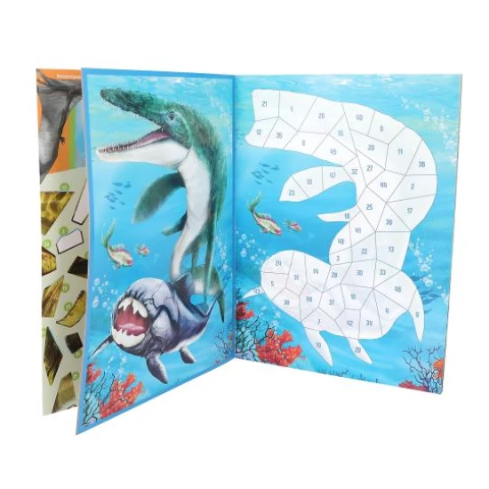 Dino World Kreativbuch mit Stickern Dinosaurier Depesche