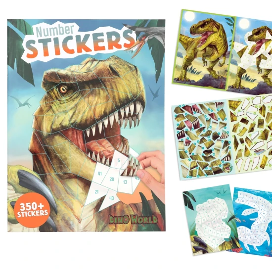 Dino World Kreativbuch mit Stickern Dinosaurier Depesche