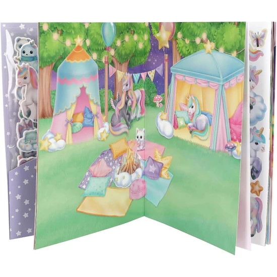 Kreativbuch Ylvi Puffy mit 16 Seiten und 3 Bögen Puffy-Stickern