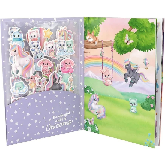 Kreativbuch Ylvi Puffy mit 16 Seiten und 3 Bögen Puffy-Stickern