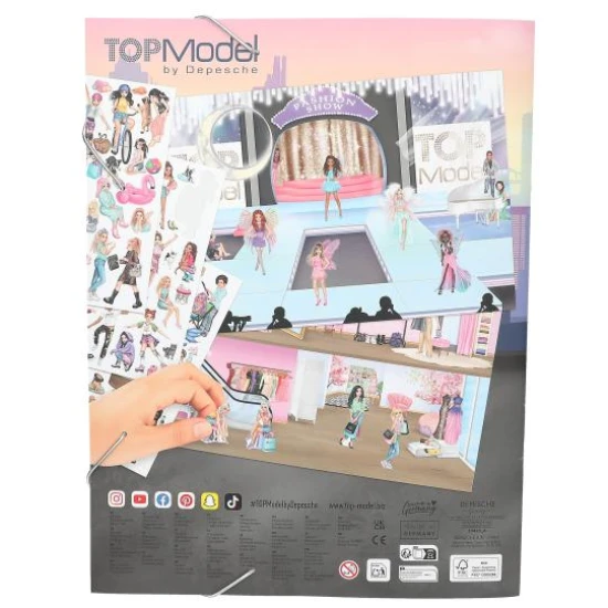 TopModel Stickerworld Stickerbuch mit 220 Stickern - Depesche DP-13423