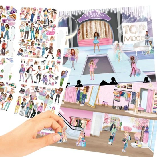 TopModel Stickerworld Stickerbuch mit 220 Stickern - Depesche DP-13423
